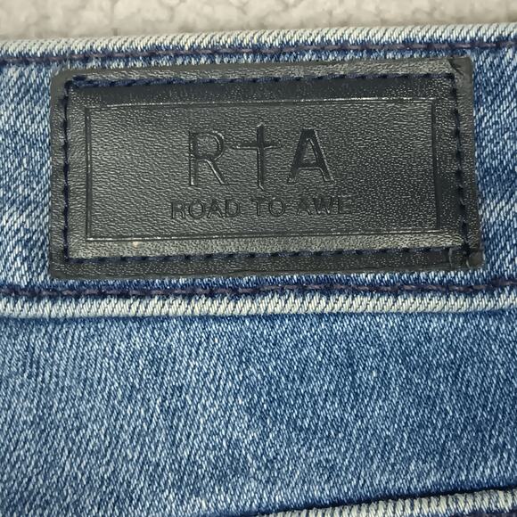 RtA Women's Skinny Jeans Size 26 Light Blue Wash - Picture 6 of 13